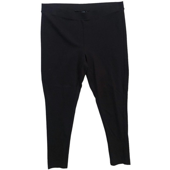 R2 Premise Studios Black Pull On Pants Stretch Solid Plus Sz 2x